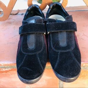 Vintage Salvatore Ferragamo Suede Velcro Sneakers Shoes Size 8